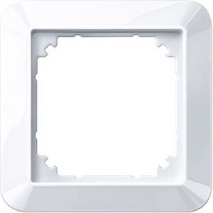 1-M frame 1-gang active Wit glossy