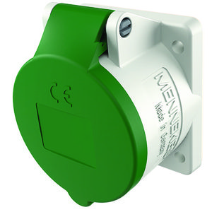Inbouwwandcontactdoos 16A 4-polig  10H 50V 100Hz IP44 TWIN
