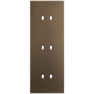 3-voudige afdekplaat Verticaal 71mm centerafstand voor drie tweev
