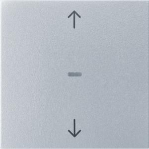 Afdek. drukknopmodule, 1-v, pijlsymb. berker S.1/B.3/B.7, alulook Hager