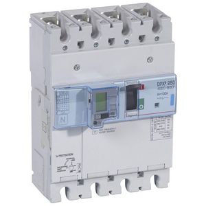 Vermogensschakelaar 250 ELE + PM +RCD 100A 4-polig 70kA DPX3
