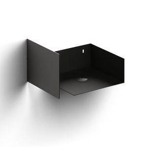 Open kast m handdoekhouder tbv Flush 1 RE zwart