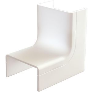 Zak a 2st. Binnenbocht met bodemstuk 25x13mm Systeem25 wit