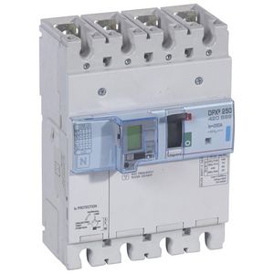 Vermogensschakelaar 250 ELE + PM +RCD 250A 4-polig 70kA DPX3