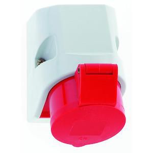 Wandcontactdoos 6h 16A 5P 400V IP44 100x75 QC
