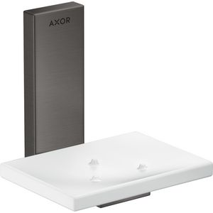 AXOR Universal Rectangular zeepschaal Brushed Black Chrome