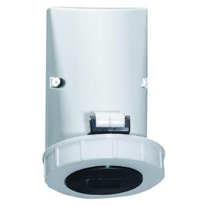 Wandcontactdoos 7h 32A 4P 500V IP67 126x83