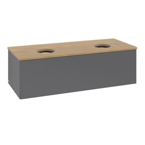 Wastafelonderkast Antao 1200x360x500mm Antr. Matt Lacquer K35011GK