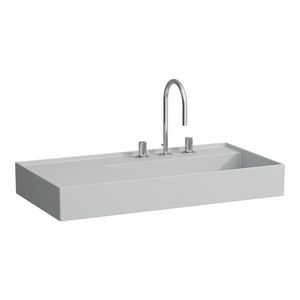 Wast. s.keramik l 900x460mm z.kr.gat mat wit H8103397591121