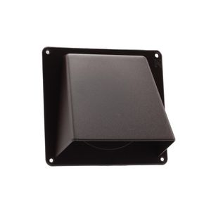 Gevelklep Ø125mm bruin