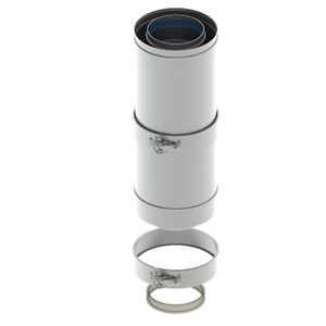 Concentrische pijp aluminium 100/150 lengte 275-390mm