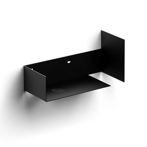 Open kast met handdoekhouder tbv Flush 3 links zwart gepoed