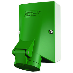 Wandcontactdoos 32A 3-polig  4H 50V 100-200Hz IP44 599