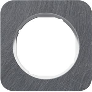 Afdekraam 1-v berker R.1 leisteen/polarwit