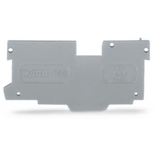 Afsluit-/tussenplaat 1,1mm dik grijs VVE=25