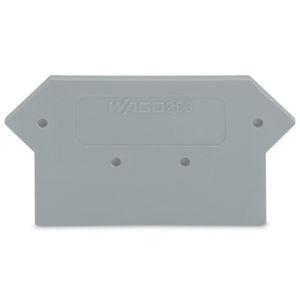 Afsluit-+tussenplaat 2,5mm grijs 280-330 VVE=25