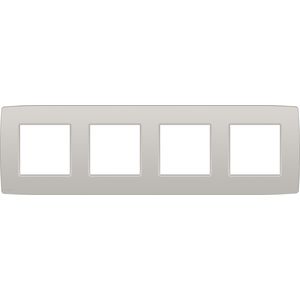 4-voudig afdekplaat hoh 71mm Original light gre