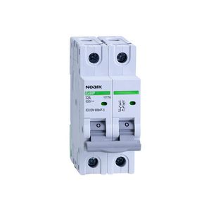 DC Hoofdschakelaar breedte 2 modules 2-polig 16A