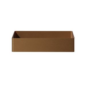 Opzetwaskom Metallic Rectangle 55x38x12cm brushed brass
