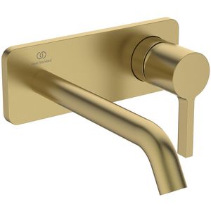 Afbouwdeel Joy wandmengkraan 5l/min. uitloop 18cm brushed gold (mat goudkleurig)