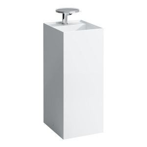 Vloerstaande vrijstaande Wastafel 38X44 wit H8113310001121