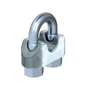 Staaldraadklem 10mm staal galvanisch verzinkt VVE=10