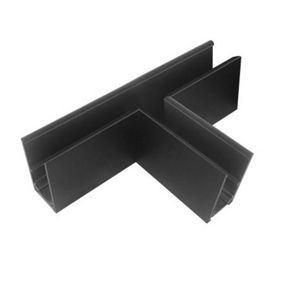 T48/20 zwart TS1 T-rail TZ41 horizontaal NC