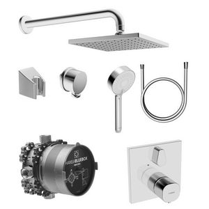 Bluebox doucheset m.vierkante rozet/hoofddouche/inbouwdeel