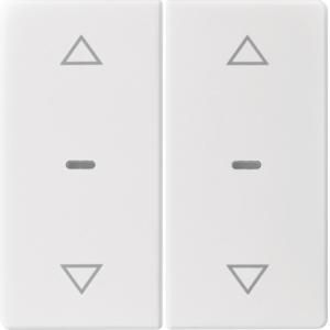 Drukknopmodule afdekking 2-v pijlsymbool berker Q.1/Q.3/Q.7