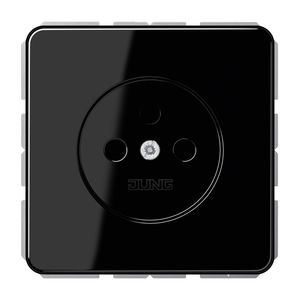 Wandcontactdoos zwart 1-voudig CD500 VVE=10