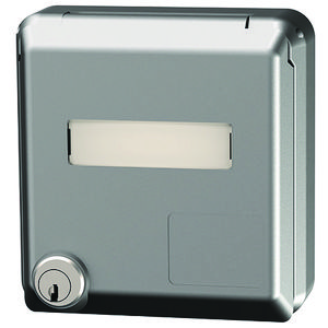 Data Inbouwwandcontactdoos IP44 R.beck t. UPOS zilver