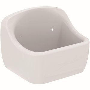 Uitstortgootsteen Douro met stootrand wit