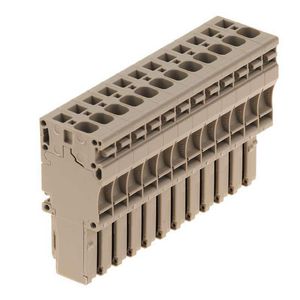 Plug (terminal) d.beige 4mm² 32A 80 1855090000 VVE=10