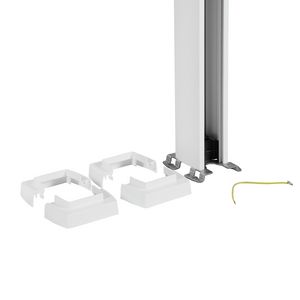 Energiezuil 1 compartiment 45mm 3,90M wit