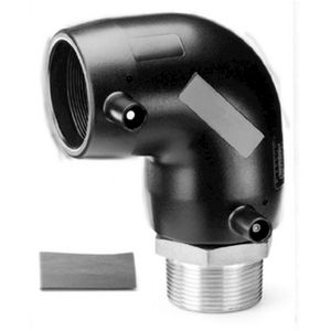Puntknie 90° ESM SMARTFUSE PE100/mess. elektrolas 25x3/4"bt.dr.