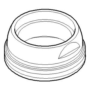 Bevestiging 40x18mm Champagne gebors. (22kt Goud)