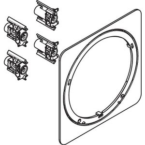 Adapter voor verlengelement vierkant 22mm