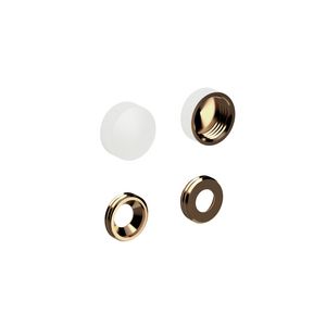 Set van 2 Fold schroef afdekkapjes, mat wit