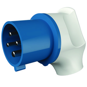 Haakse contactstop 32A 4-polig  9H 230V IP44