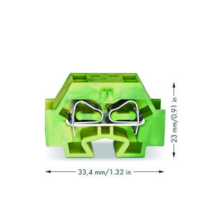 4-draads klem zonder drukknop met klikvoetje 262-357 VVE=50
