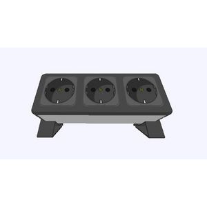 Contactdooscombinatie Netbox slim 3x230v horizontaal 40cm