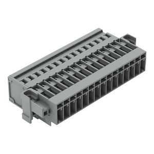 1-draads male steker CAGE CLAMP 4mm² grijs VVE=10