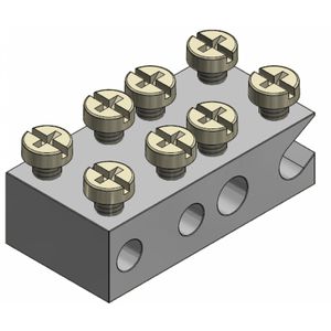 Radiatorklem (D) 2x25 + 2x6mm² schuine zij-inleg VVE=50