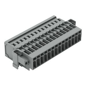 1-draads male steker CAGE CLAMP 4mm² grijs VVE=10