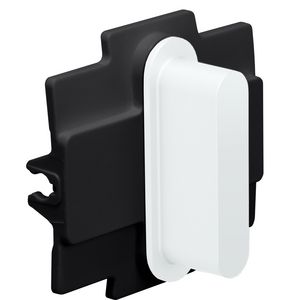 Rocker enkelvoudige schakelfuncties steel white coated
