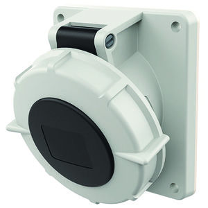 Inbouwwandcontactdoos 32A 7-polig  7H 500V IP67 HW/VN