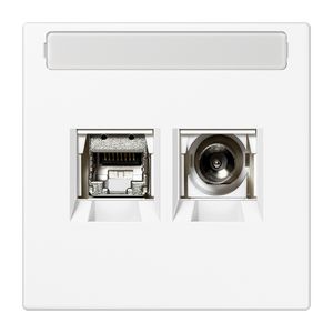 Smart-TV aansluitdoos LS sneeuwwit mat