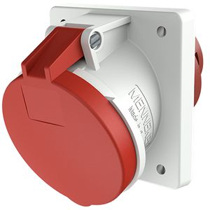 Inbouwwandcontactdoos 63A 4-polig  6H 400V IP44