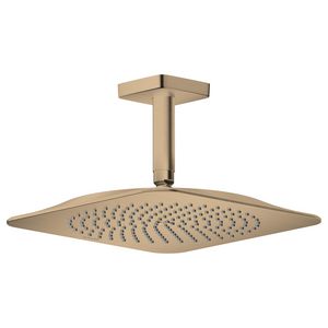 Hoofddouche 270/270 1 straalsoort EcoSmart+ met plafondaansluiting brushed bronze AXOR Citterio-C