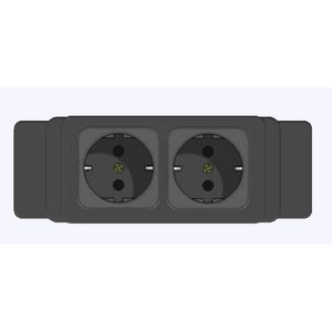 Contactdooscombinatie Netbox ms 2x230v GST18/3 in/uit